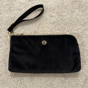Lululemon Athletica Black Velvet Clutch